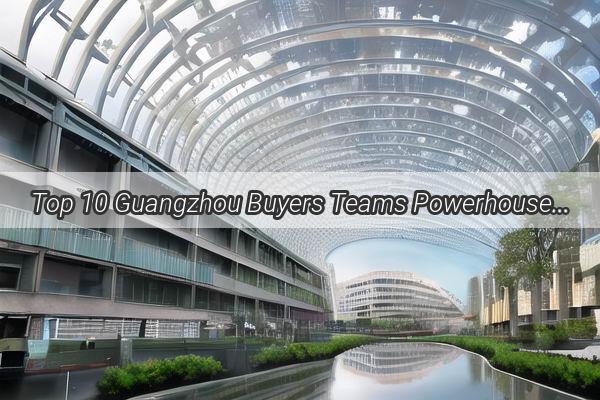 Top 10 Guangzhou Buyers Teams Powerhouse Shopping Enclaves Unveiled